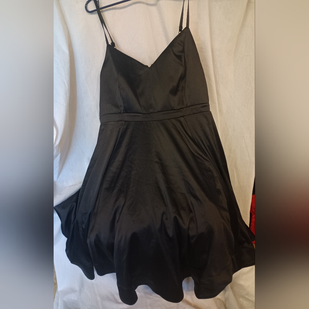 Torrid Mini Satin Skater Dress